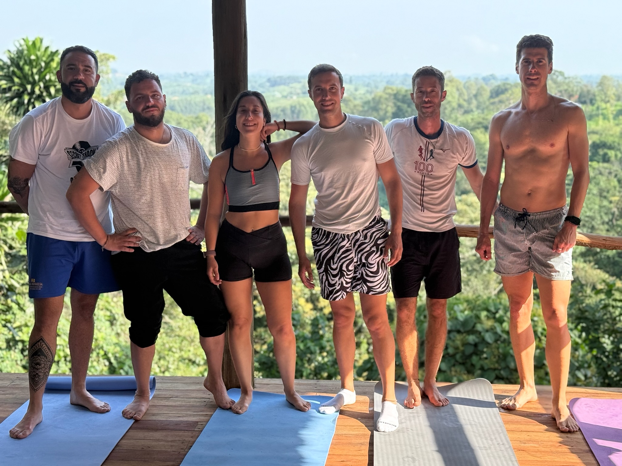 Yoga overlooking the valley